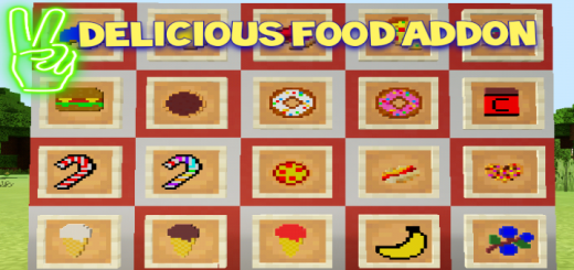 Delicious Food Addon Minecraft Pe Bedrock Addons