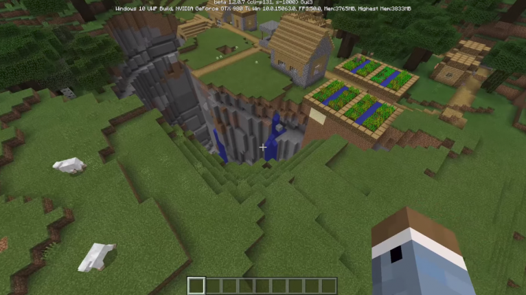 Village With Ravine Seed | Minecraft PE Bedrock Seeds