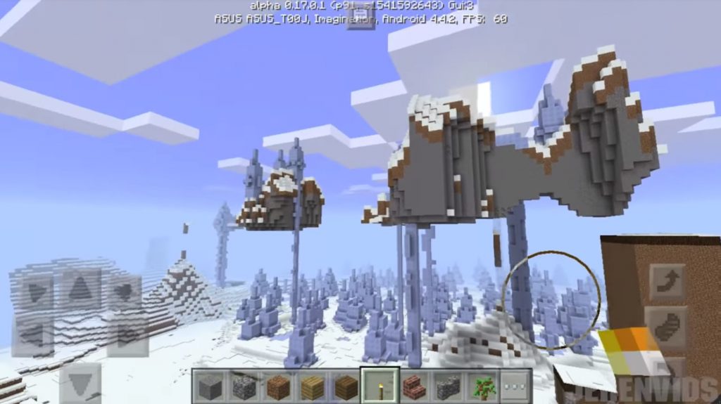 Shelter in the snow biome seed | Minecraft PE Bedrock Seeds