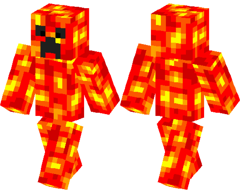 Lava Creeper Skin Minecraft Pe Bedrock Skins 