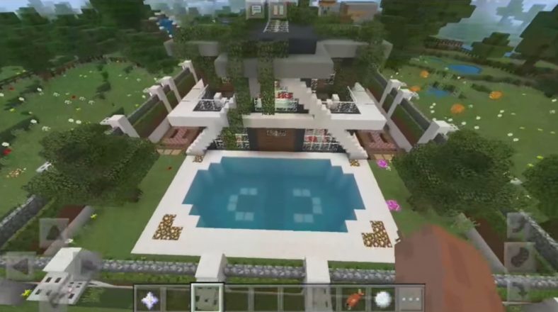 My Redstone Smart House Map | Minecraft PE Bedrock Maps