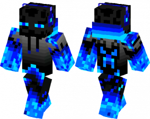 Blue Enderman Skin Minecraft PE Bedrock Skins 