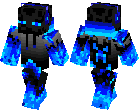 Blue enderman, Minecraft Skin