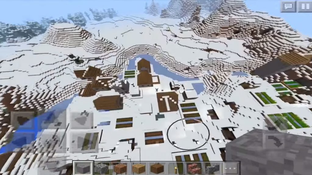 Winter Village Seed Minecraft Pe Bedrock Seeds