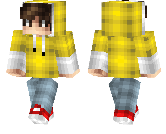 Yellow Hoodie Skin | Minecraft PE Bedrock Skins