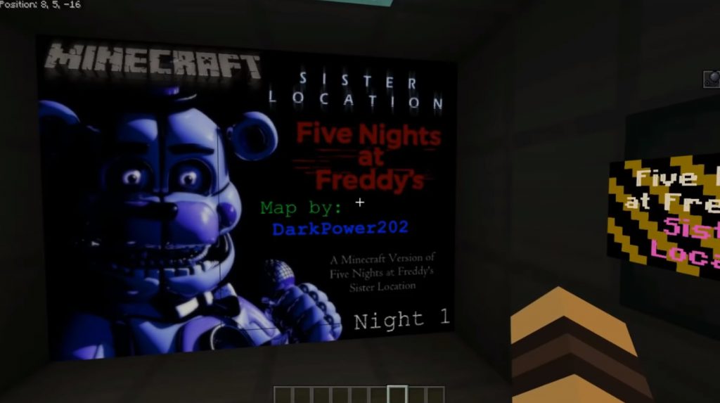 Five Nights At Freddy S Sister Location Night 1 Map Minecraft Pe Maps