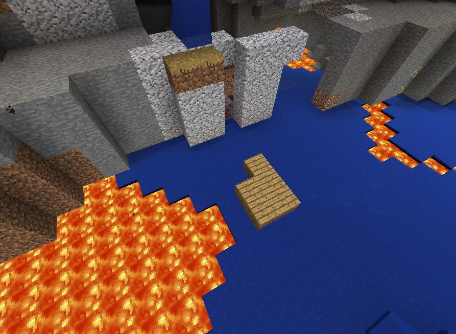 Huge ravine with lava Seed