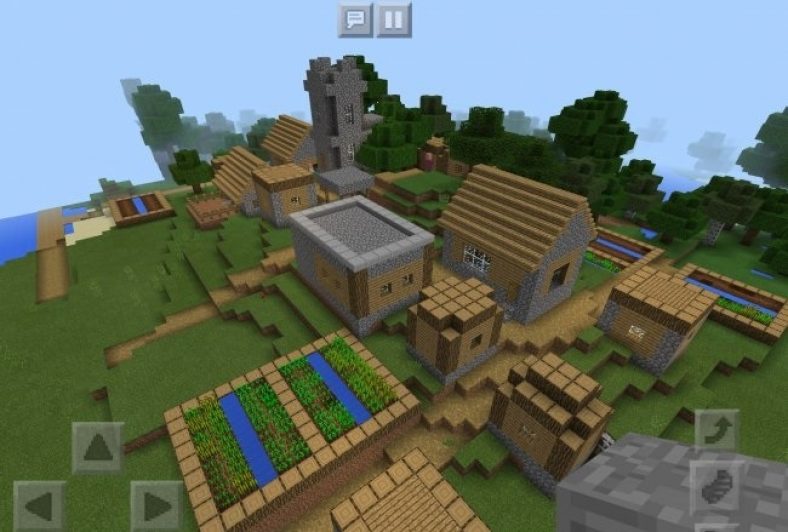 Cave House and Village Seed | Minecraft PE Bedrock Seeds