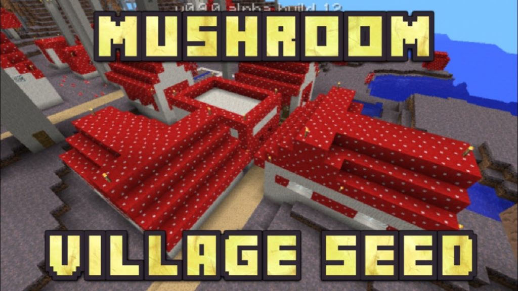 Mushroom Biome with a Ravine and Village Seed