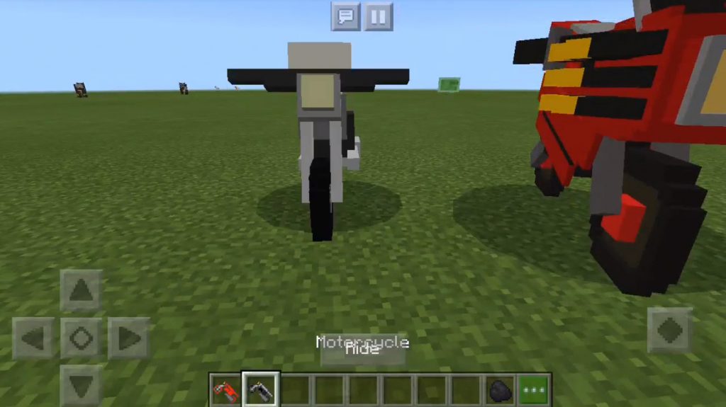 Motorcycle Mod | Minecraft PE Bedrock Addons, Minecraft PE Bedrock Mods