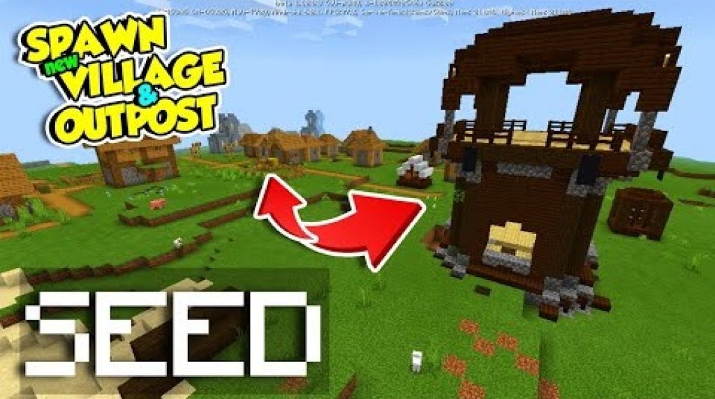 Habitable Cave and Village Seed Minecraft PE Bedrock Seeds