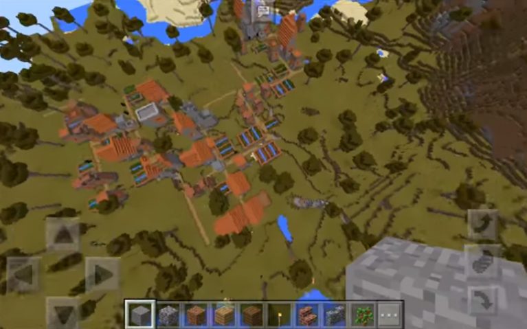 Savannah Village At Spawn Seed Minecraft Pe Bedrock Seeds 