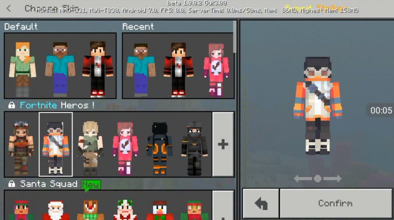 Fortnite Heroes SkinPack | Minecraft PE Bedrock Skins