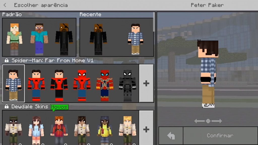 Spiderman Skins Pack Minecraft PE Skins