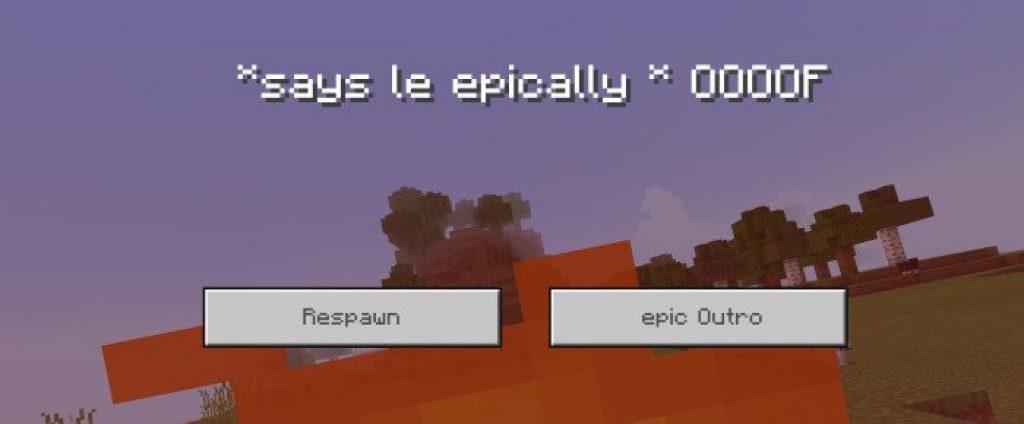 Funny Death Messages Texture Pack Minecraft PE Bedrock