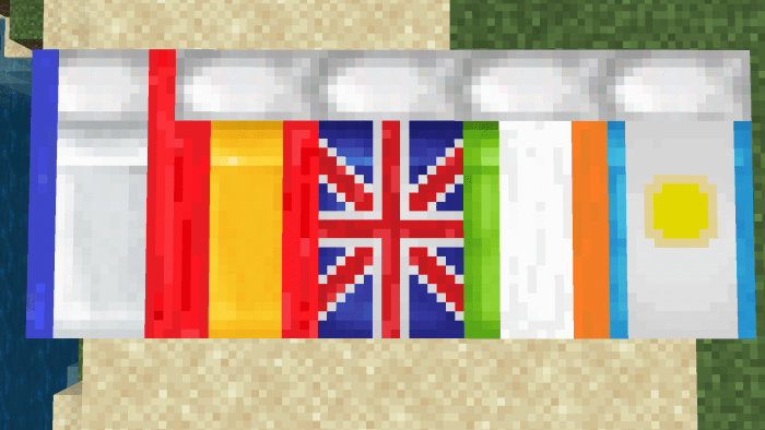 Flags On Beds Texture Pack