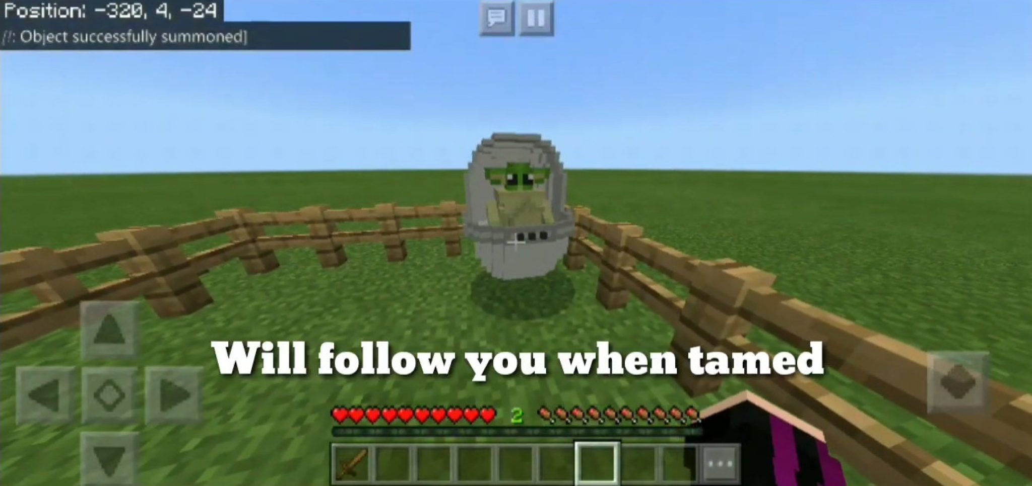 Baby Yoda Mod Minecraft PE Bedrock Mods