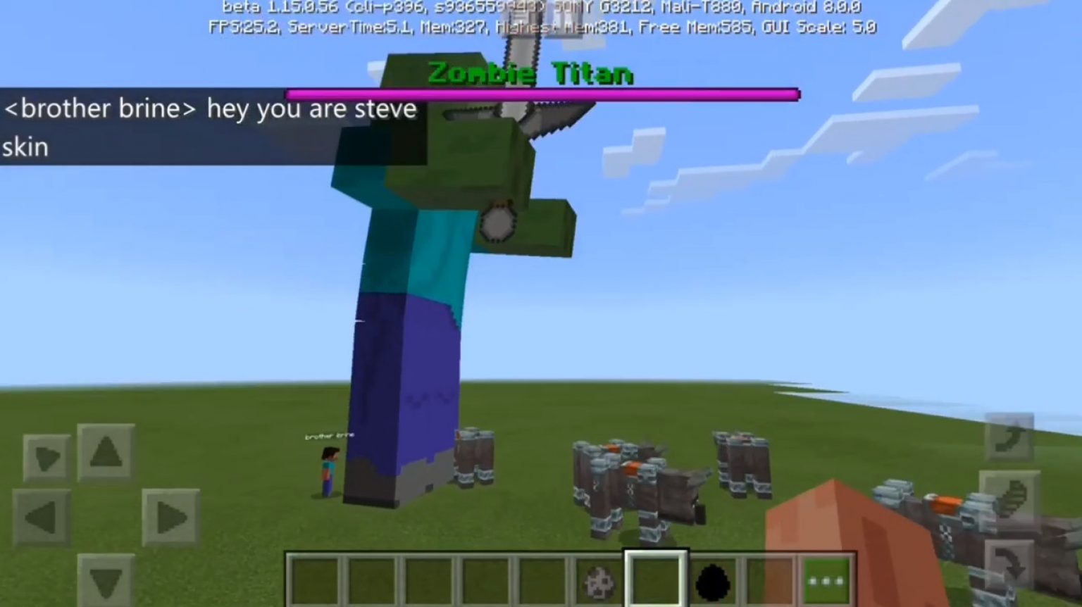 TITAN ZOMBIE Mod Minecraft PE Bedrock Mods