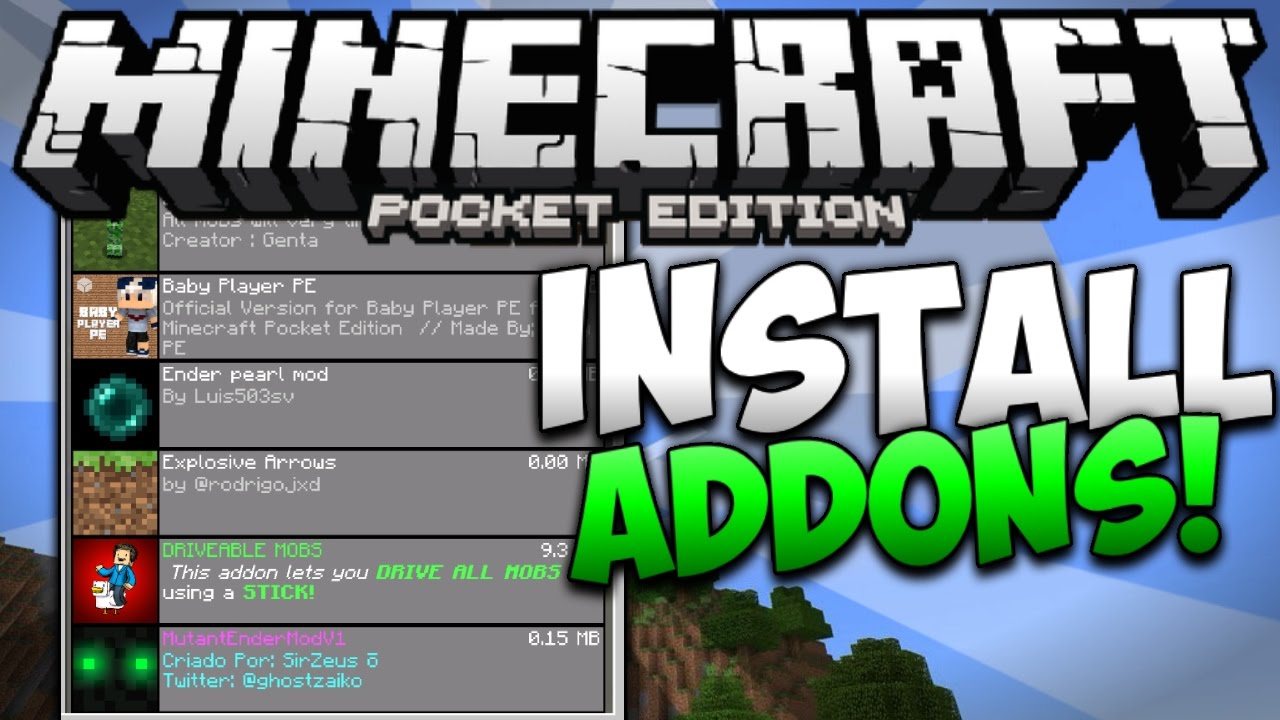 How to install mod / addon in Minecraft PE?