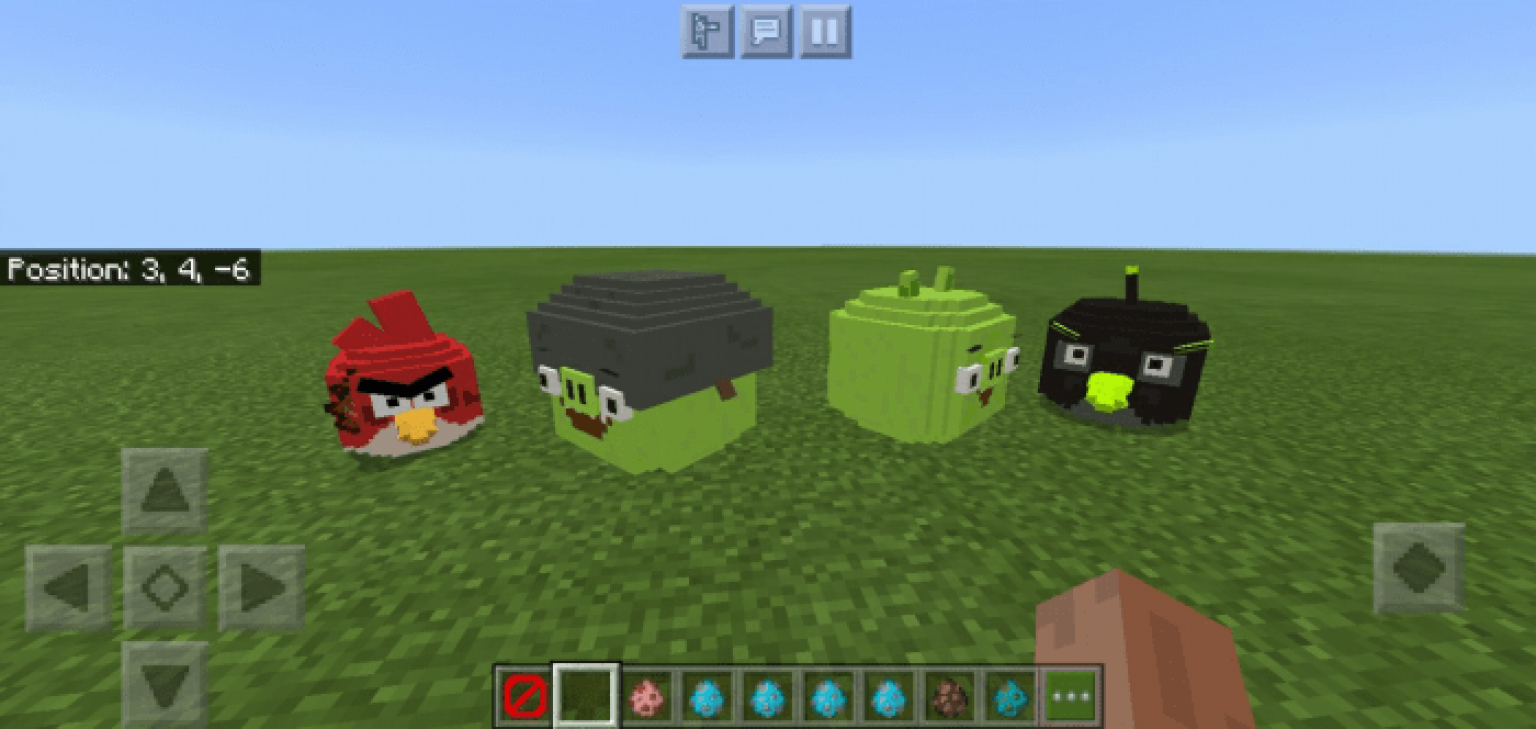 Карта angry birds minecraft