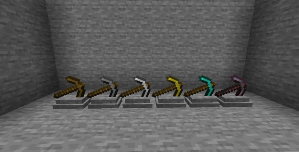 Weapon Pedestal Mod Minecraft PE Bedrock Mods