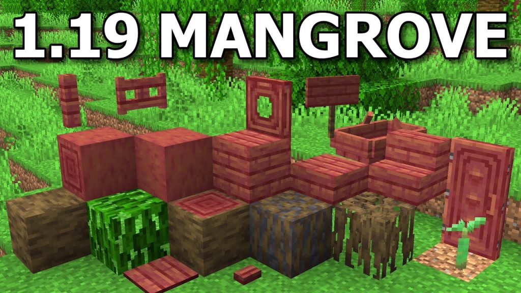 Short description of Mangrove blocks minecraft pe 1.19