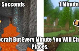Minecraft But Every Minute You Will Change Places Map
