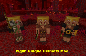 Piglin Unique Helmets Mod
