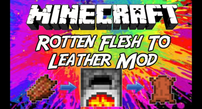 Rotten Flesh For Leather Furnace Addon